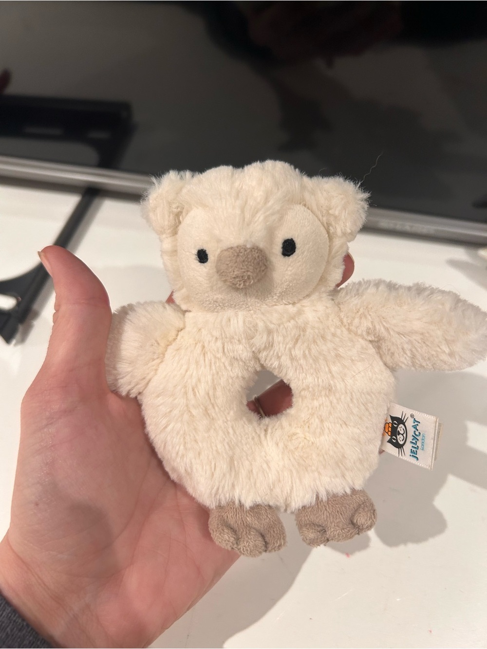Jellycat bashful owl rattle